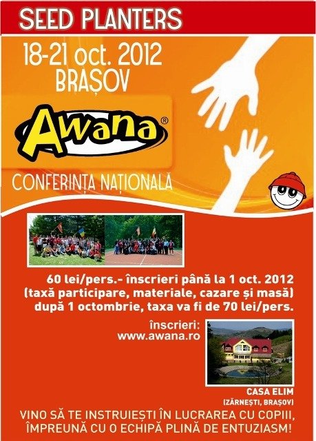 Conferinta de informare si instruire a liderilor AWANA