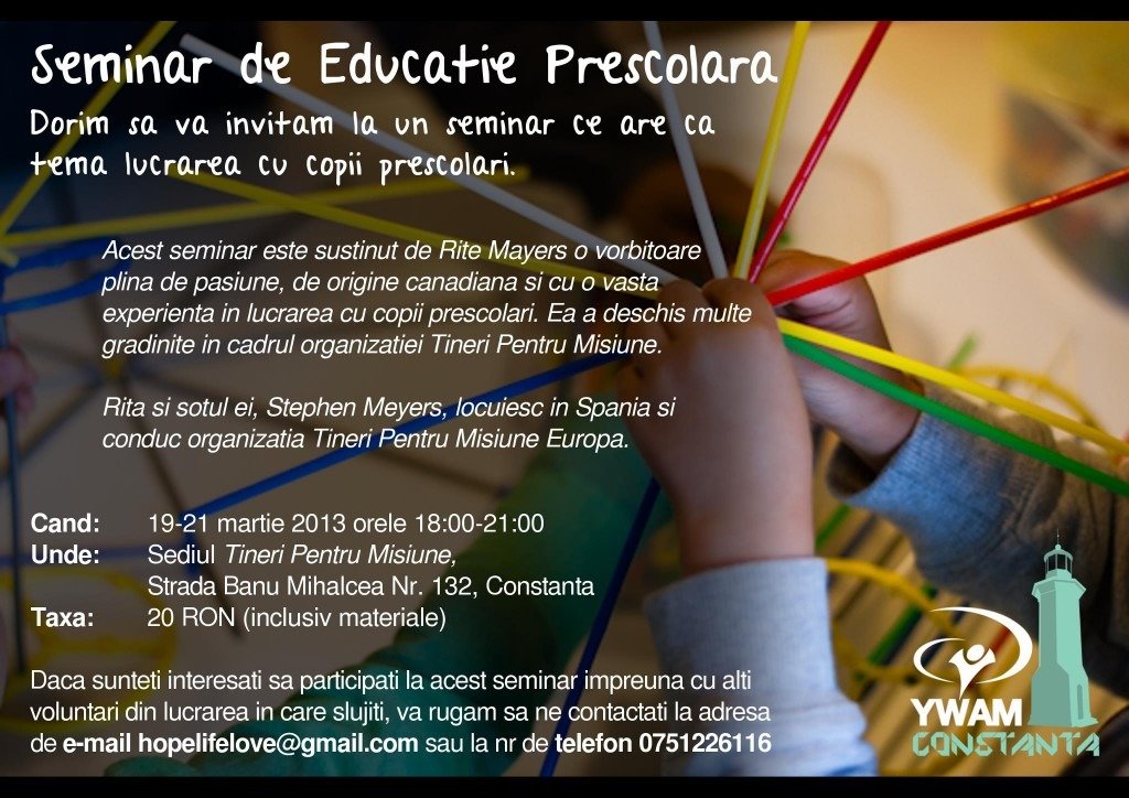 Seminar de Educatie prescolara