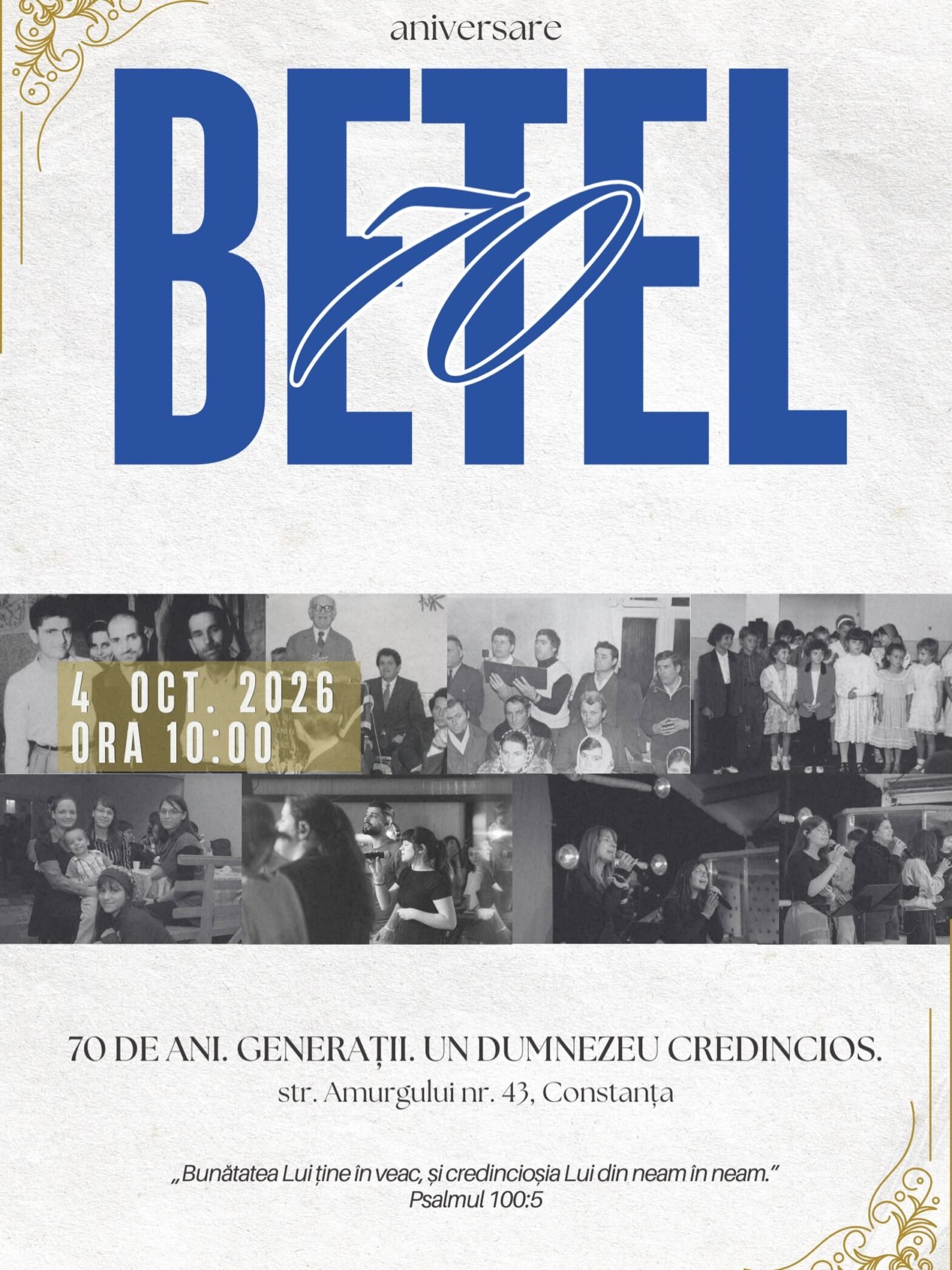 Biserica Betel din Constanța sărbătorește 70 de ani de existență